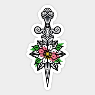 Dagger Tattoo Design Sticker